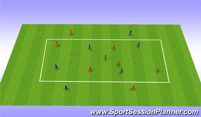 Football/Soccer Session Plan Drill (Colour): Screen 3