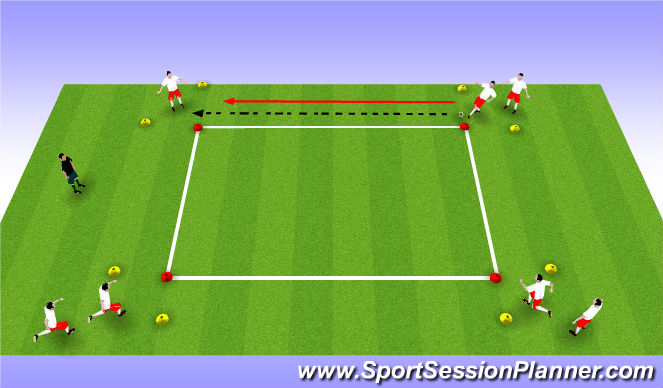 Football/Soccer Session Plan Drill (Colour): Technical