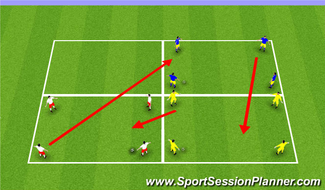 Football/Soccer Session Plan Drill (Colour): Main Theme