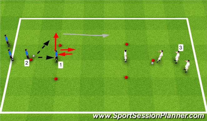 Football/Soccer Session Plan Drill (Colour): Warm Up