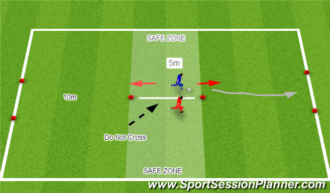 Football/Soccer Session Plan Drill (Colour): Break Out