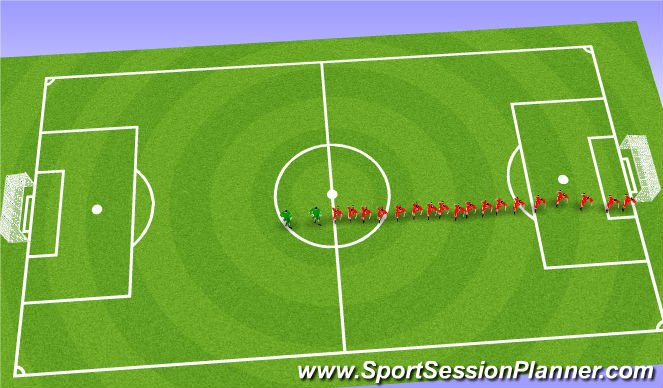 Football/Soccer Session Plan Drill (Colour): Cool down