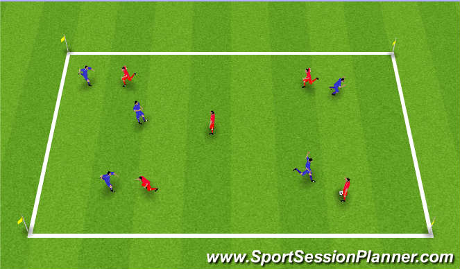 Football/Soccer Session Plan Drill (Colour): Throw Catch