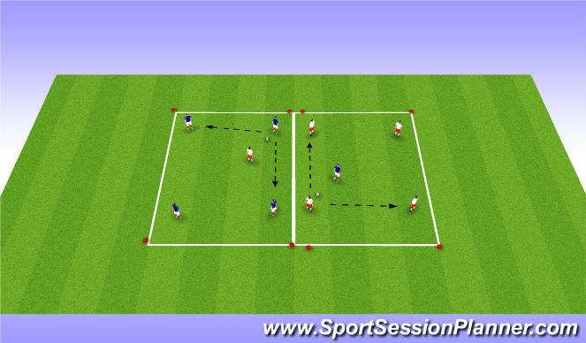 Football/Soccer Session Plan Drill (Colour): musical chairs Rondo