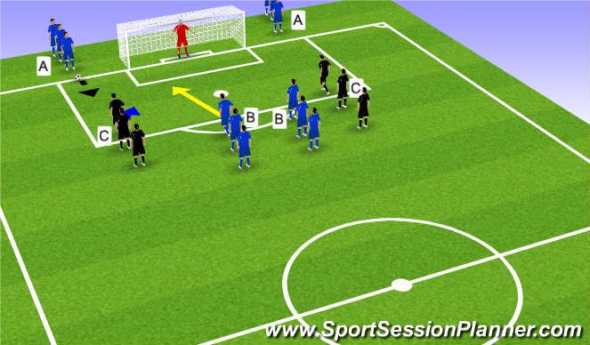 Football/Soccer Session Plan Drill (Colour): Screen 4