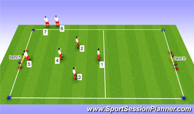 Football/Soccer Session Plan Drill (Colour): Futsal