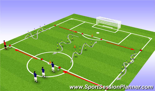 Football/Soccer Session Plan Drill (Colour): Screen 1