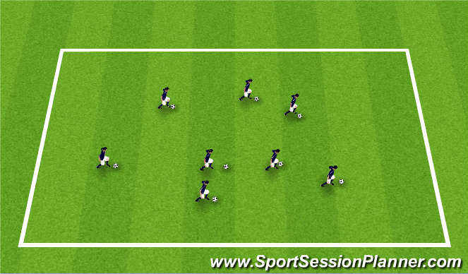 Football/Soccer Session Plan Drill (Colour): Everybody's It