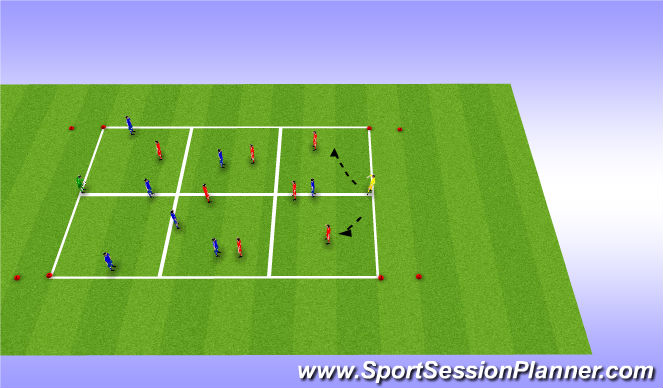 Football/Soccer Session Plan Drill (Colour): Arrival