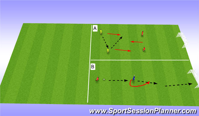 Football/Soccer Session Plan Drill (Colour): Screen 1