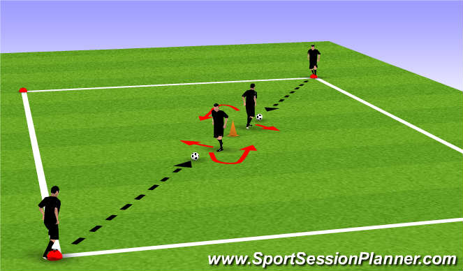 Football/Soccer Session Plan Drill (Colour): Drill pt 1 (Heel Raise)