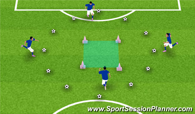 Football/Soccer Session Plan Drill (Colour): Screen 2