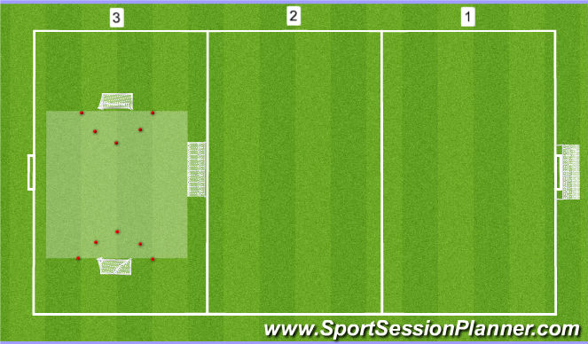 Football/Soccer Session Plan Drill (Colour): Session Layout