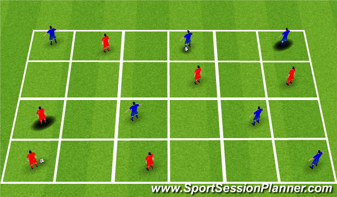 Football/Soccer Session Plan Drill (Colour): Part