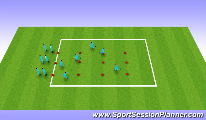 Football/Soccer Session Plan Drill (Colour): Screen 1