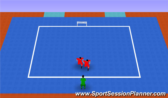 Futsal Session Plan Drill (Colour): Carga y finalizacion