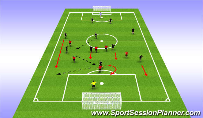 Football/Soccer Session Plan Drill (Colour): Shadow Play