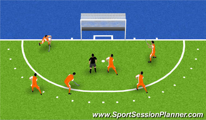Hockey Session Plan Drill (Colour): warmup