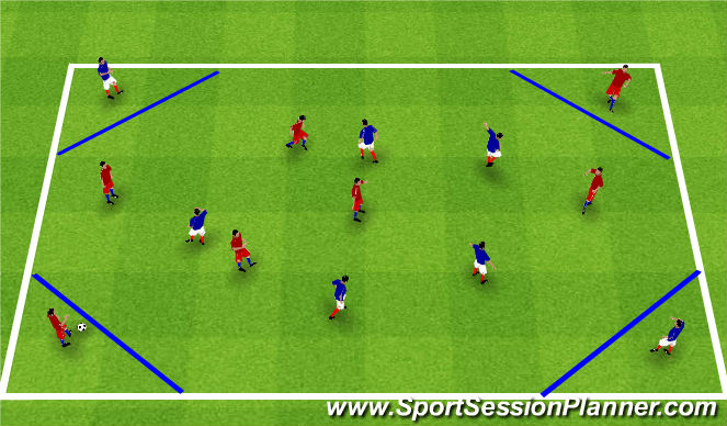 Football/Soccer Session Plan Drill (Colour): Screen 1