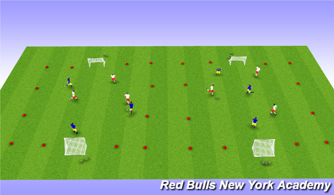 Football/Soccer Session Plan Drill (Colour): Tournament 3v3