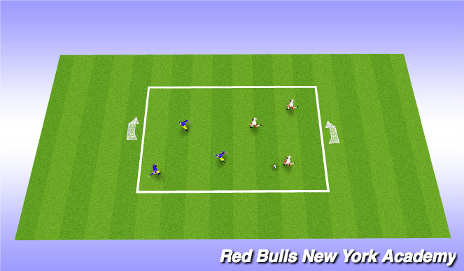 Football/Soccer Session Plan Drill (Colour): Conditioned Game