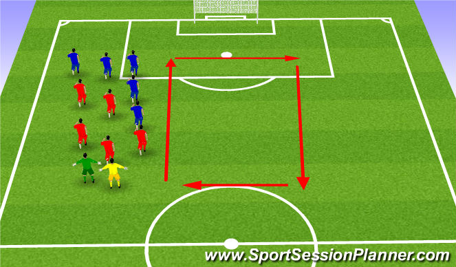 Football/Soccer Session Plan Drill (Colour): Cool Down