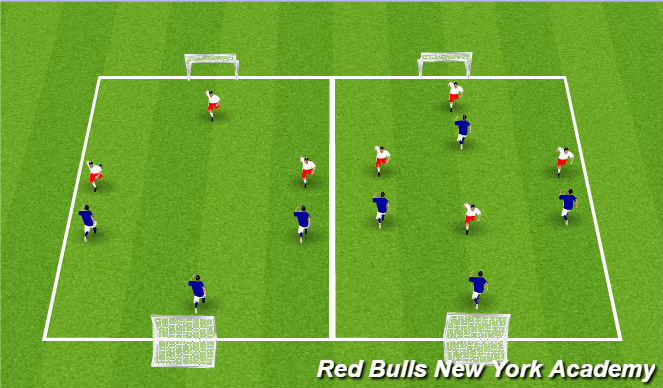 Football/Soccer Session Plan Drill (Colour): Small Sided Games