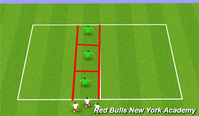 Football/Soccer Session Plan Drill (Colour): gauntlet