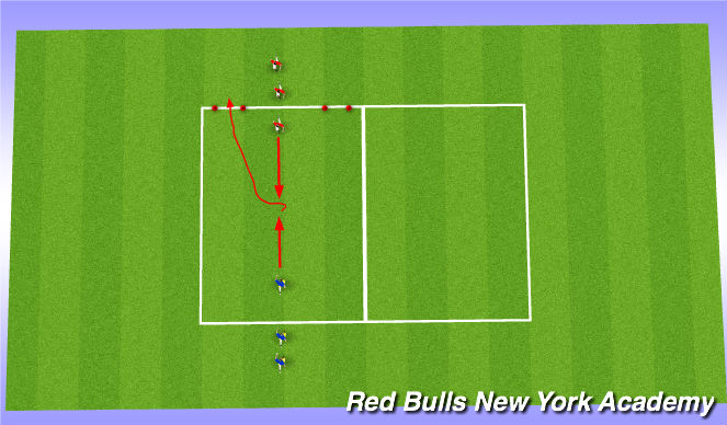 Football/Soccer Session Plan Drill (Colour): warm up(motor skill)