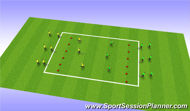 Football/Soccer Session Plan Drill (Colour): Screen 1