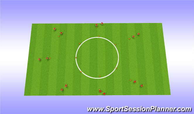 Football/Soccer Session Plan Drill (Colour): Juggling skills