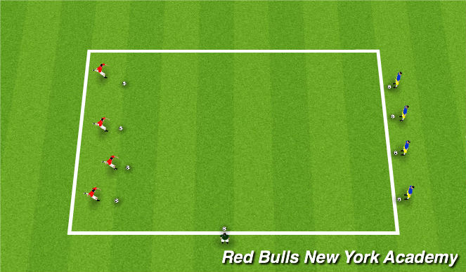 Football/Soccer Session Plan Drill (Colour): Cannonball Run