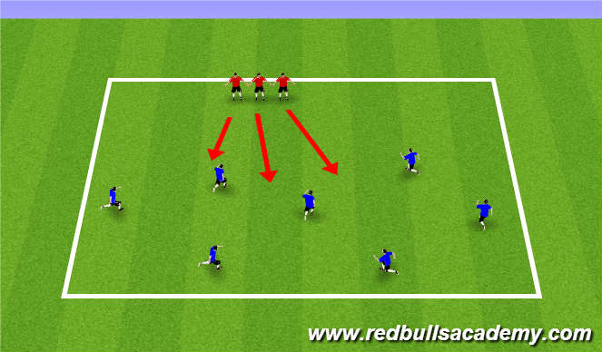 Football/Soccer Session Plan Drill (Colour): Warm Up