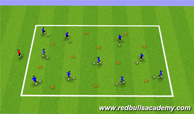 Football/Soccer Session Plan Drill (Colour): Main Theme