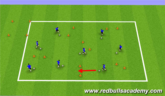 Football/Soccer Session Plan Drill (Colour): Main Theme