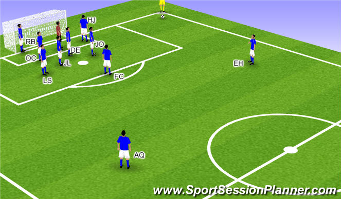 Football/Soccer Session Plan Drill (Colour): Screen 3