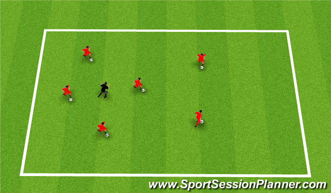 Football/Soccer Session Plan Drill (Colour): The Octopus
