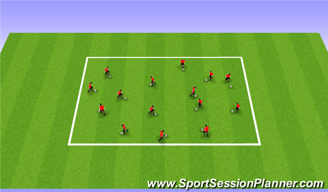 Football/Soccer Session Plan Drill (Colour): Technical Box