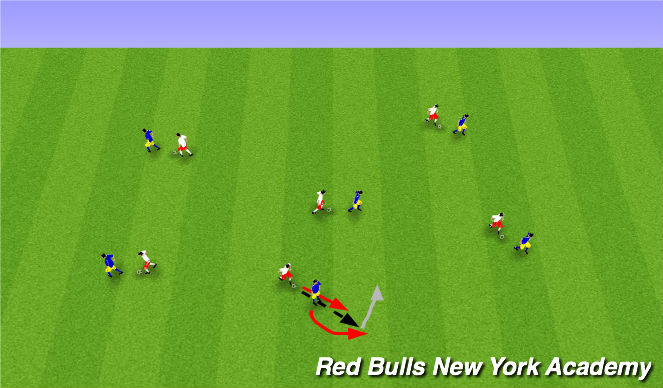 Football/Soccer Session Plan Drill (Colour): Warm Up