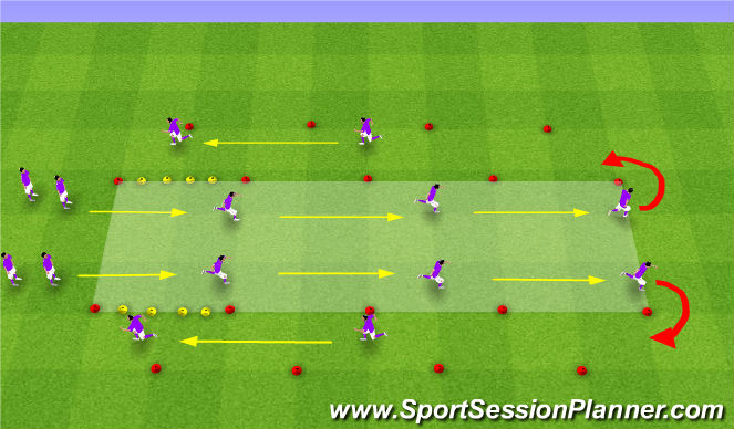 Football/Soccer Session Plan Drill (Colour): FIFA WARM UP