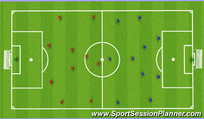 Football/Soccer Session Plan Drill (Colour): training game