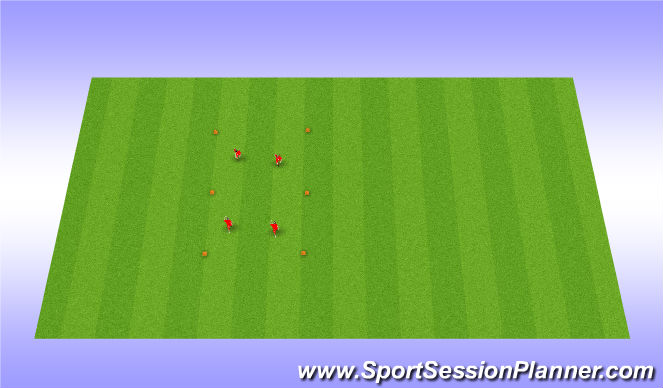 Football/Soccer Session Plan Drill (Colour): Footvolley