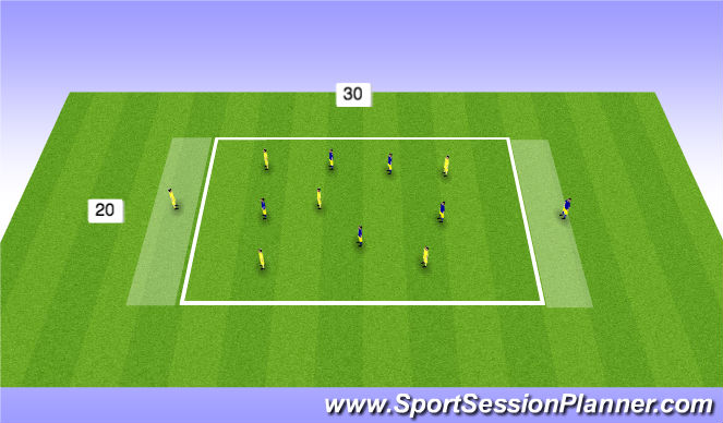 Football/Soccer Session Plan Drill (Colour): Countdown