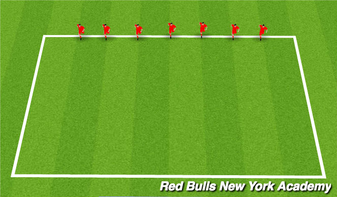 Football/Soccer Session Plan Drill (Colour): Soccer Warm Up