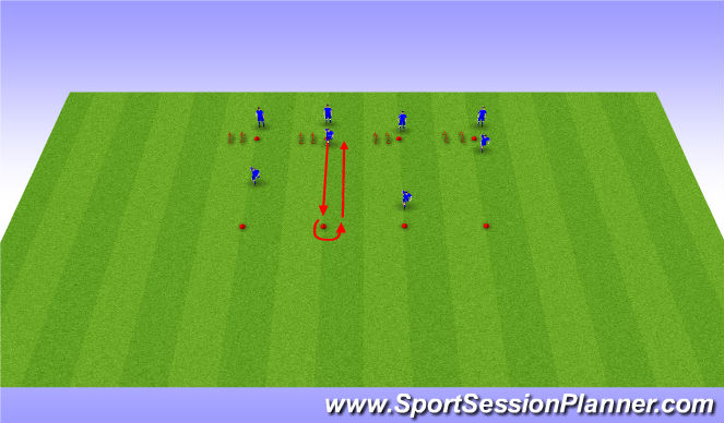 Football/Soccer Session Plan Drill (Colour): Screen 1