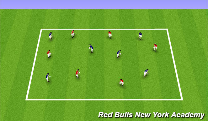 Football/Soccer Session Plan Drill (Colour): Individual Ballwork