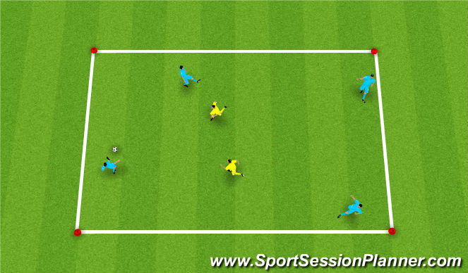 Football/Soccer Session Plan Drill (Colour): Skill