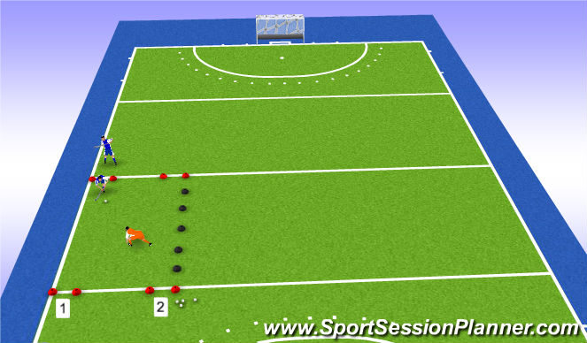 Hockey Session Plan Drill (Colour): Screen 3