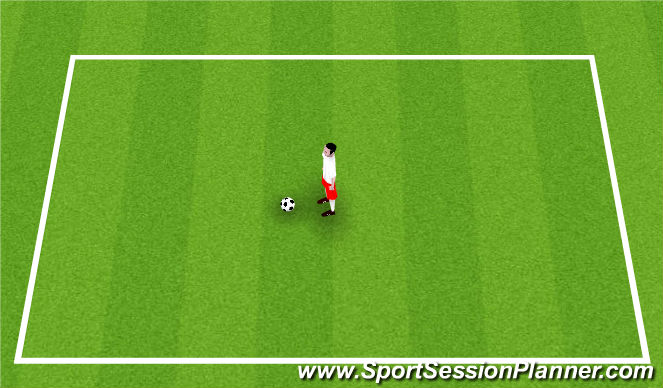 Football/Soccer Session Plan Drill (Colour): Simon Says