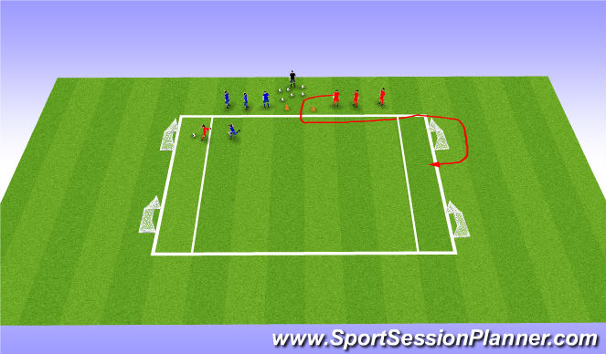 Football/Soccer Session Plan Drill (Colour): Screen 4